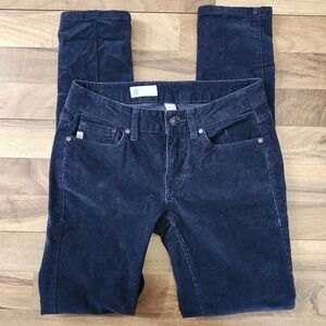 Stio Womens Rivet Corduroy Pants Mountain Shadow Blue 5-pocket Stretch Sz.2